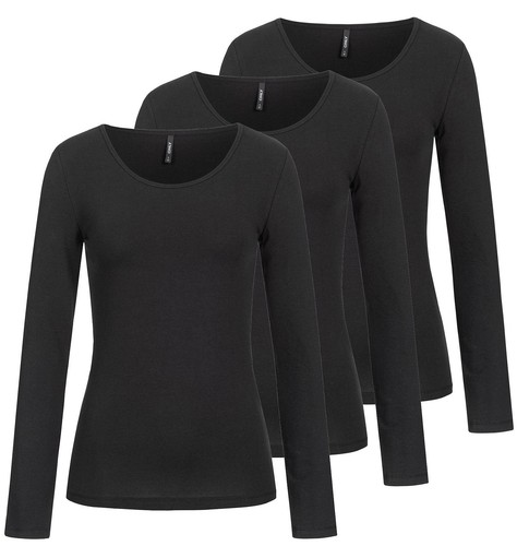 Only damen longsleeve 3er pack - only,