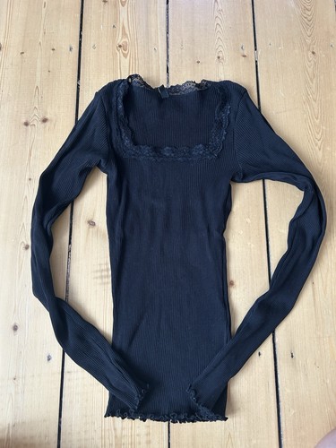 Schwarzes langarmshirt s - schwarzes, gr.