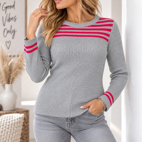 Pullover rippstrick strick - pullover,